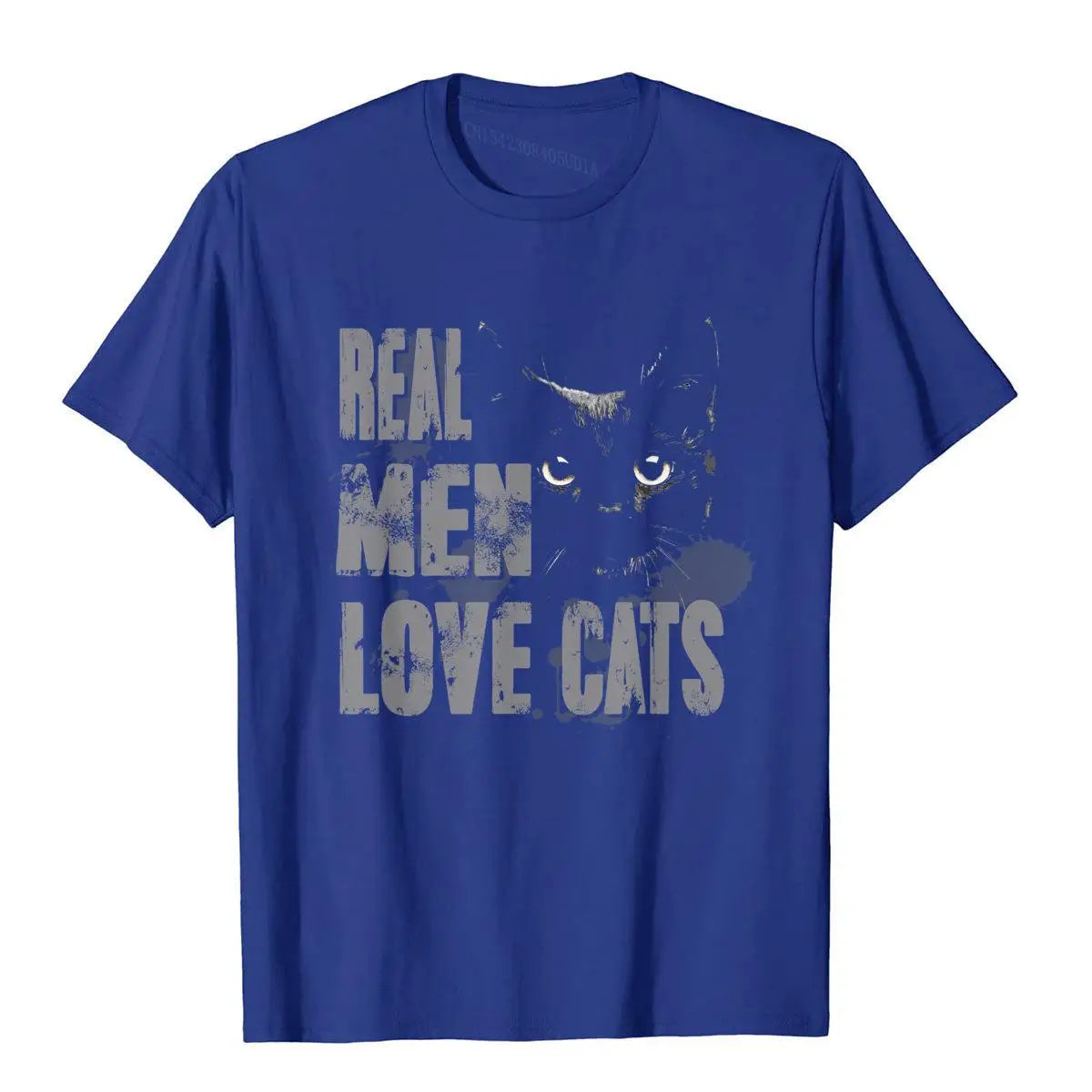 Real Men Love Cats T Shirt Awesome Cats Lover Tee Tops & Tees Fashion Chinese Style Cotton Men's T Shirt Cartoon