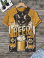 Fashion Cat 3D Printed T Shirts For Men Summer Casual Crew Neck Cats Graphic Short Sleeve T-shirt Trend Streetwear Oversized Tee