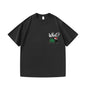 Men's T-Shirt Black Cat with Christmas Tree & What? Print Xmas Party Gift Idea Festive Season Top