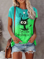 3D Print T-shirts Women Streetwear Summer Cartoon Cats Fine  Casual Fashion Short Sleeve T Shirt O-neck Tees Tops Clothing