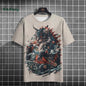 Japanese Men's T-Shirt Ukiyo-E Cat Print Short Sleeve T-Shirt Casual Harajuku Tops Summer Men's Daily Outdoor Oversized Clothing
