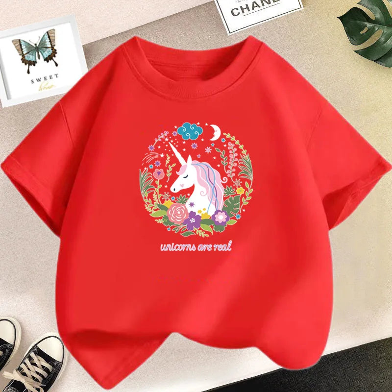 Kids Lovely Cat Pet Animal T Shirt Fashion Summer Girls Cute Casual Top Short Sleeve Tshirts Children Cartoon Graphic Tee