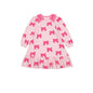 Children's Clothes 2025BE Knitwear Cardigan Skirts Baby Girls Autumn Winter Princess Bow Printed Dress Clothings KIDS AM Korean