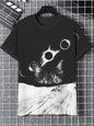 Funny Cat Graphic T Shirts For Men Fashion Summer Short Sleeve Crew Neck 3D Printed Kids T-shirts Casual Oversized Harajuku Tees