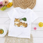 Cats Kids T Shirt Personalized Cartoon Cat Print Fashion Children's T-shirt Short Sleeve Children's Summer Boys Clothes Tops Tee