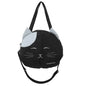 Cute Cat Tote Bag Large Capacity Round Cartoon Handbags Shoulder Bag Bags for Women Youth Fashion Sling Messenger Bag Purses Sac