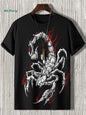 Funny Design Men's T-Shirt Fashion Animal Print Short Sleeve T-Shirt Oversized Harajuku Tops Summer Men's Street Casual Clothing