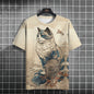 Summer Short Sleeve Harajuku Print Aniam T Shirt For Men O-Neck Oversized Pullover Fashion Streetwear Fashion Men‘s Clothing
