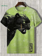 Funny Men's Animal T-Shirt 3D Cat Pattern Design Short Sleeve T-Shirt Oversized Hip Hop Tops Summer Daily Men's Casual Clothing